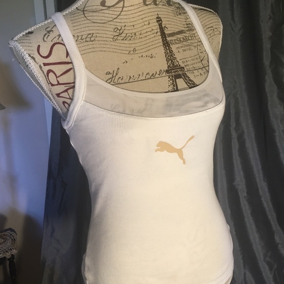 Tops - Puma tank sheer front size ca